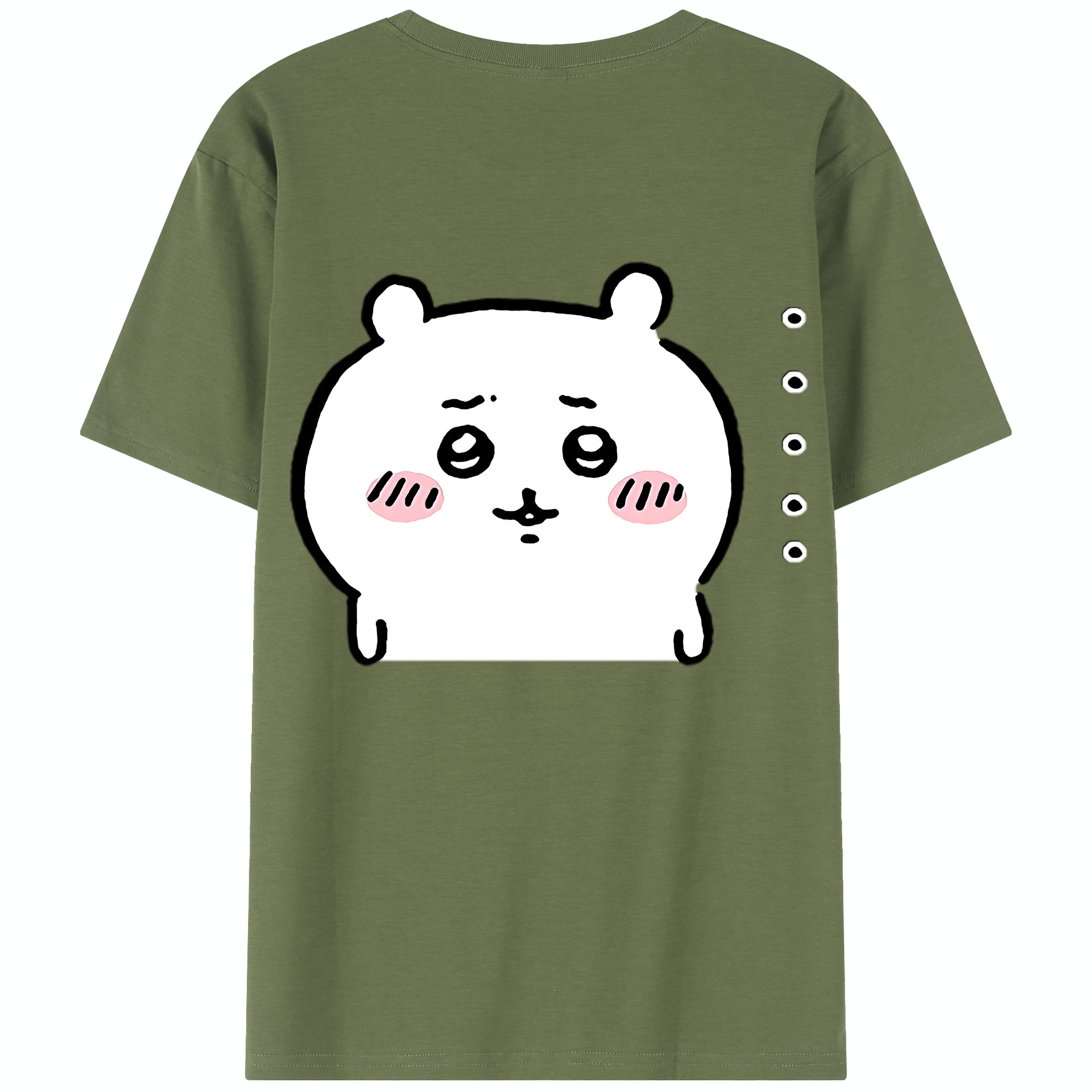 （画像用） ちいかわ ちいかわ Chii-kawa chiikawa 綿100％半袖Tシャツ（背面プリント）